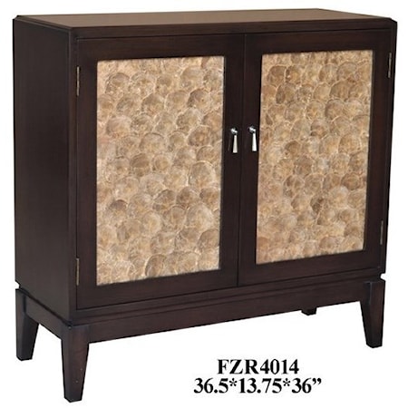 2 Door Capiz Shell Cabinet